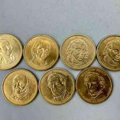 (7) President Dollar Coins
