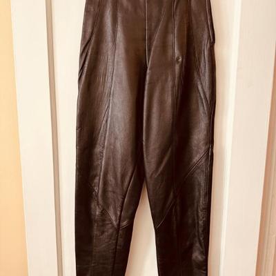 Vintage size 6 ladies leather pants