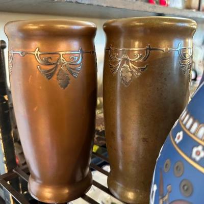Silvercrest bronze vases