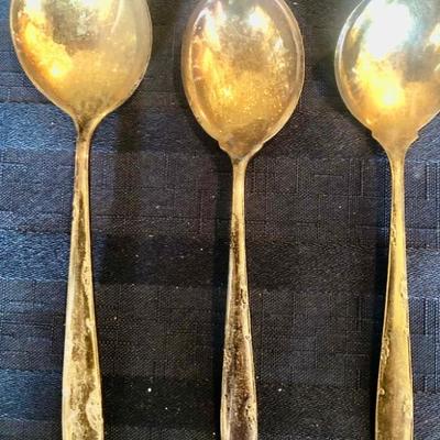 Sterling silver spoons â€¦ Towle Madeira pattern.