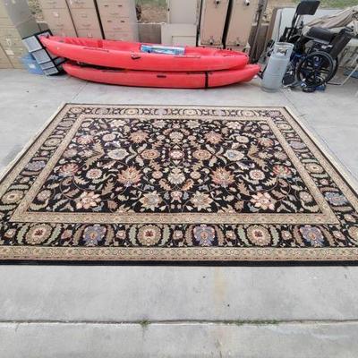 #2196 â€¢ Palazzo Karastan Verona Black Area Rug
