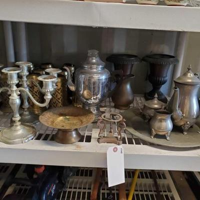 #4538 â€¢ Candle Holders, Tea Pots, Trays & Pitcher
