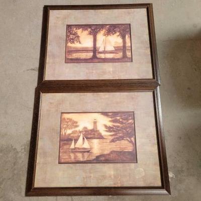 #2178 â€¢ 2Pcs Framed Artwork

