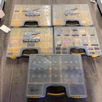 #7034 â€¢ (5) Portable Storage Cases
