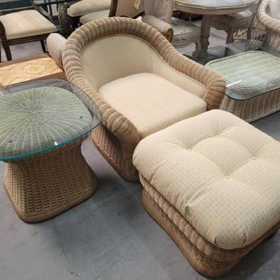 #2166 â€¢ 3Pcs Wicker Furniture Set
