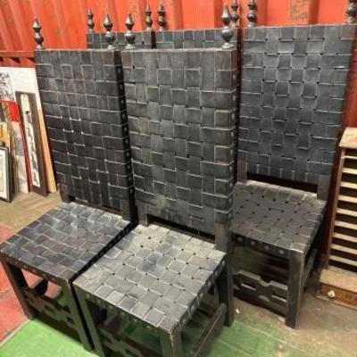 #6526 â€¢ 5 Gothic Throne Chairs
