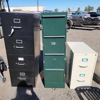 #80302 â€¢ (3) Filing Cabinets

