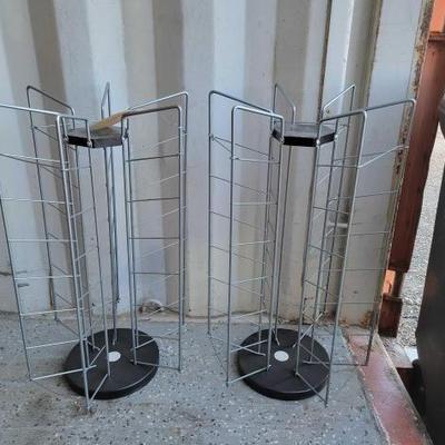 #5756 â€¢ 2 CD/DVD Rotating Racks

