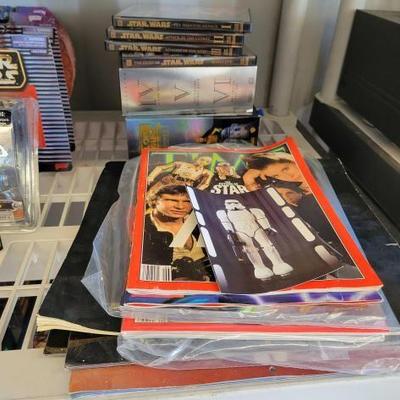 #5704 â€¢ Star Wars DVD Set, Calendars, and Magazines
