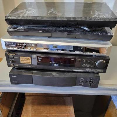 #5734 â€¢ 2 Blu-ray Players, 2 DVD Players, and Cable Box
