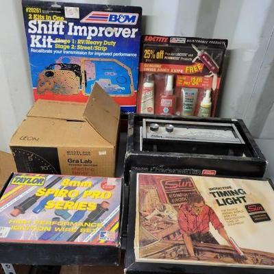 #5510 â€¢ Car Tuning Equipment, Elecric Timer, Loctite and Permatex Maintenance Products
