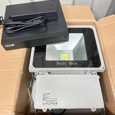 #7080 â€¢ Invid Innovative Video Technology Box & LED Floodlight
