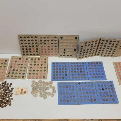 #1510 â€¢ Over 400 Lincoln Pennies and (26) Kennedy Half Dollars
