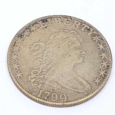 #1508 â€¢ 1799 Draped Bust Half Dollar Replica
