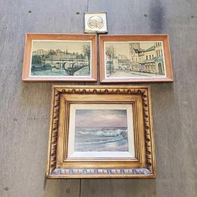 #4552 â€¢ (4) Pieces of Framed Artwork
