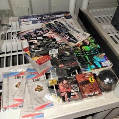 #7516 â€¢ Collection of NASCAR Stickers, Pins & Cards
