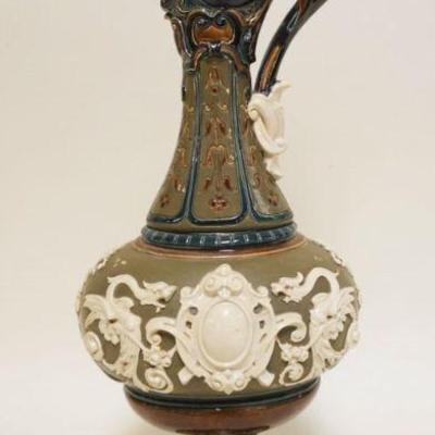 1237	ANTIQUE GERMAN STONEWARE EWER, APPROXIMATELY 18 IN HIGH
