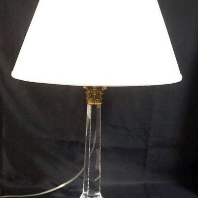 1046	CRYSTAL TABLE LAMP, APPROXIMATELY 30 IN HIGH
