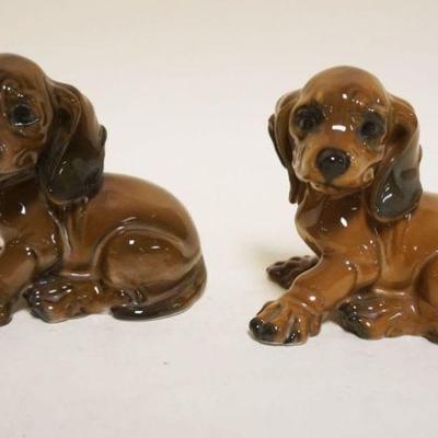 1009	ROSENTHAL GERMAN PORCELAIN DOG FIGURINES, EACH APPROXIMATELY 4 IN HIGH
