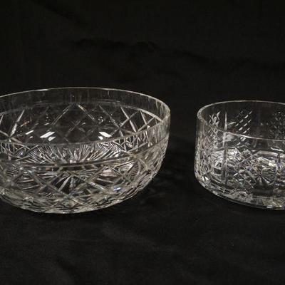 1072	WATERFORD CRYSTAL GROUP OF 2 BOWLS, LARGEST APPROXIMATELY 10 IN X 4 IN H
