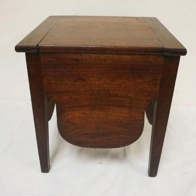 1241	ANTIQUE WALNUT COMMODE, APPROXIMATELY 15 IN X 16 IN X 17 IN HIGH
