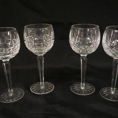 1068	WATERFORD CRYSTAL 2 - SETS OF WINE GLASSES, APPROXIMATELY 7 1/2 IN H
