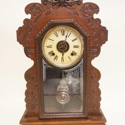 1239	ANSONIA KITCHEN CLOCK *KIRKWOOD* APPROXIMATELY 23 IN HIGH

