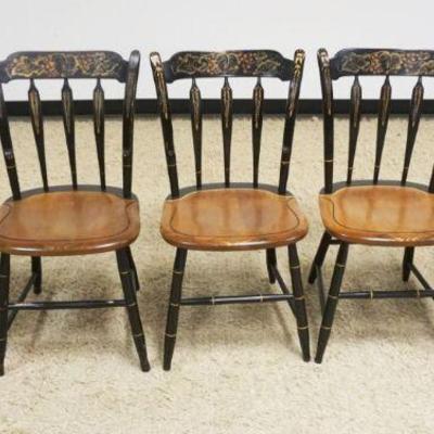 1161	SET OF 5 HITCHCOCK PAINT DECORATED CHAIRS
