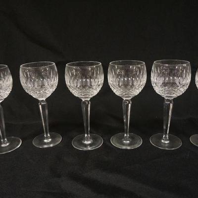 1067	WATERFORD CRYSTAL WINE GLASSES - 7 APPROXIMATELY 7 1/2 IN H EACH
