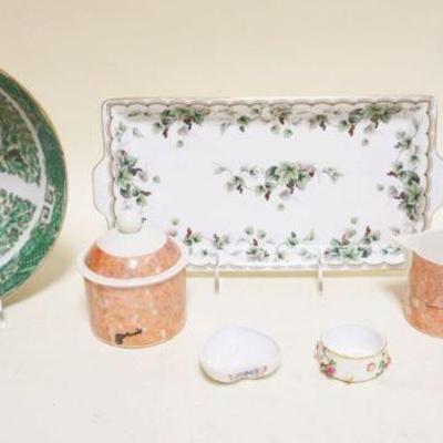 1221	GROUP OF ASSORTED CHINA INCLUDING MEISSEN SALT
