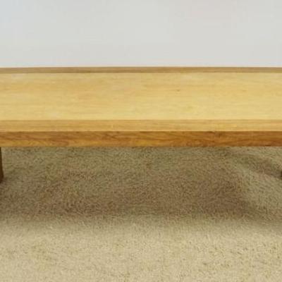 1126	LARGE OAK CONFERENCE TABLE WITH GLASS TOP, APPROXIMATELY 95 IN X 38 IN X 31 H
