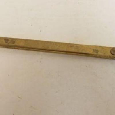 1264	LARGE BRASS SCISSOR TONGS, APPROXIMATELY 23 IN
