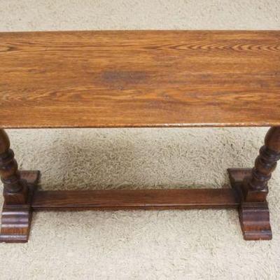 1150	D R DIMES OAK SOFA TABLE, APPROXIMATELY 52 IN X 18 IN X 28 IN H
