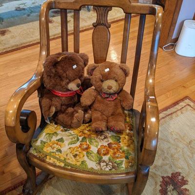 Vintage wooden rocker