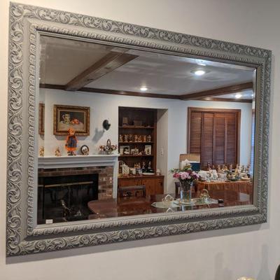 Large beveled mirror 