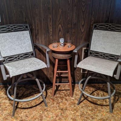 Pair of indoor/outdoor bar stools 