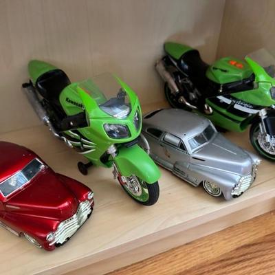 Toy motorcycles & cars