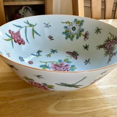 Porcelain floral bowl