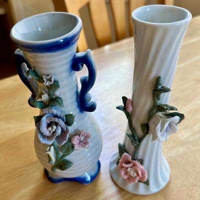 Porcelain flower vases