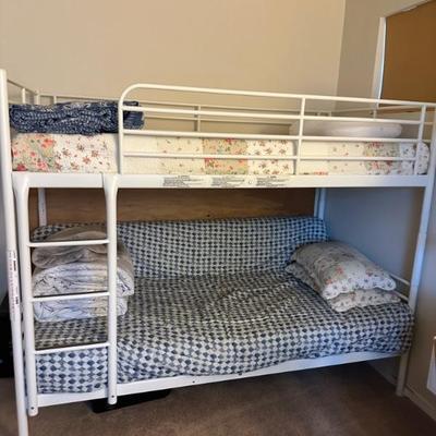 Bunk beds with full size futon