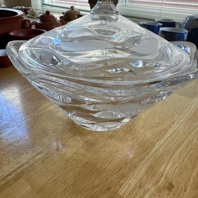 Crystal covered bowl