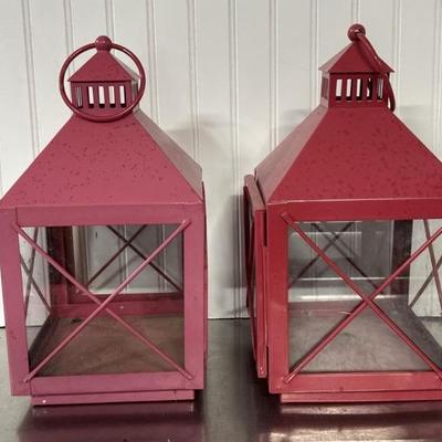 (2) Hanging Lanterns for Open for Candles