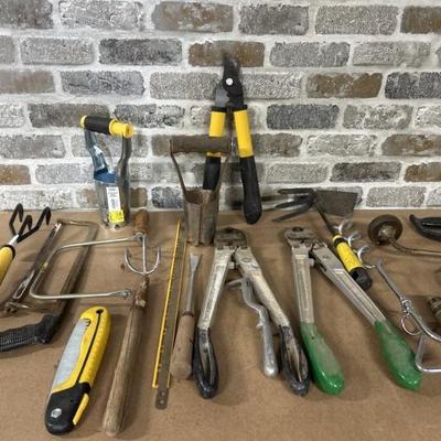 Bolt Cutters, Snips, Hack Saws, & more as pictured
