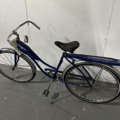 Vintage Ladies Blue Bicycle