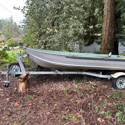 12' Sears Game Fisher boat & King Saltwater galvanized model with spare tire (neither has been in saltwater)
