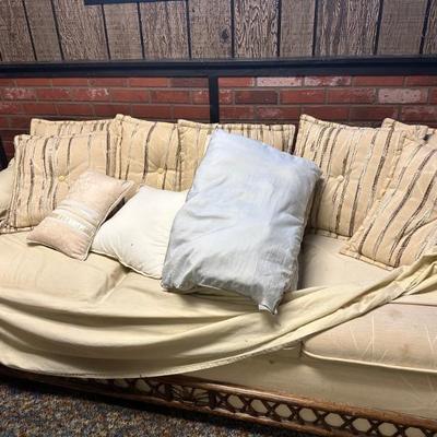 Boho style bamboo sofas - 2 available