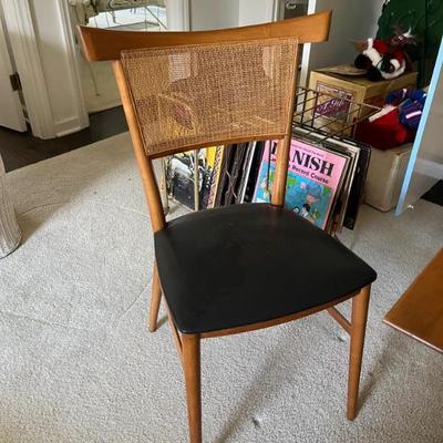 Late 1950s Paul McCobb square table with four chairs, excellent condition, MCM