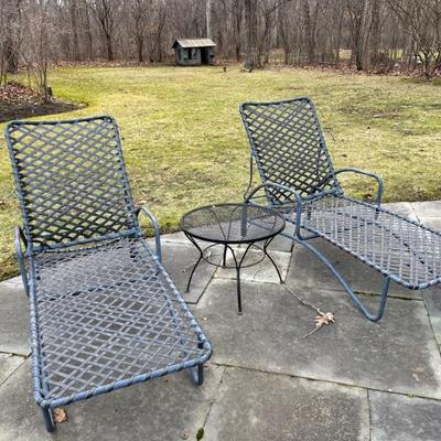 Vintage Brown Jordan patio furniture, MCM, and Sabatini wrought iron