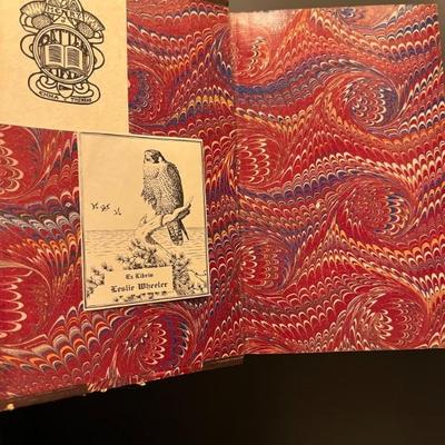 RISE AND FALL OF THE CONFEDERATE GOVERNMENT, Jefferson Davis, 1881, 1st edition, leather bindings, marbled paper boards, marbled page...