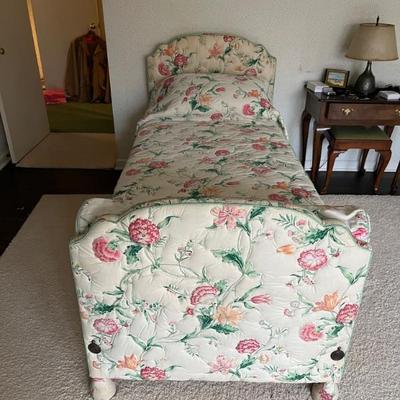Beds with upholstered headboardsâ€”we have a lovely queen sized bed plus 4 pairs of twin beds with matching headboards